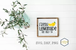 Fresh Lemonade SVG PNG DXF Lemon Summer Hand Lettered Product Image 2
