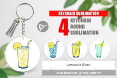 Keychain Lemonade Glass Product Image 1