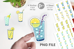 Lemonade Glass Sticker Product Image 1