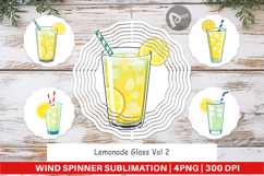 Wind Spinner Lemonade Glass Product Image 1
