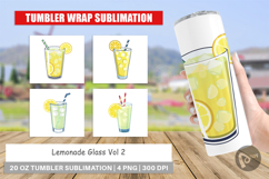 Tumbler Lemonade Glass Product Image 1