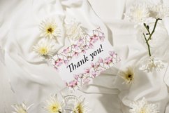 Watercolor Blush Magnolia Clipart, Magnolia Seamless Border Product Image 2