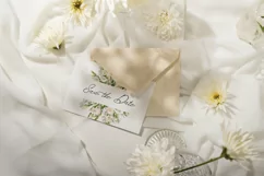 Watercolor Floral Clipart - Watercolor White Gladiolus Product Image 3