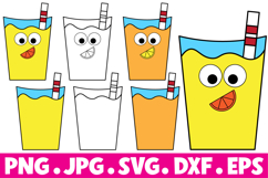 Cup Lemonade SVG, Summer Lemonade Clipart Product Image 1