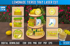 Lemonade Tiered Tray Laser Cut Bundle,Summer Farmhouse Decor Product Image 3