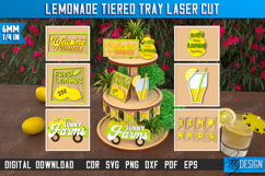 Lemonade Tiered Tray Laser Cut Bundle,Summer Farmhouse Decor Product Image 6