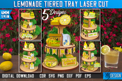 Lemonade Tiered Tray Laser Cut Bundle,Summer Farmhouse Decor Product Image 1