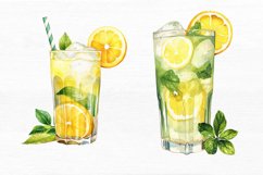 Lass of Lemonade Watercolor Sublimation Clipart Product Image 6