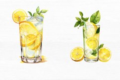 Lass of Lemonade Watercolor Sublimation Clipart Product Image 5
