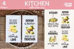Lemons Kitchen Towel Sublimation