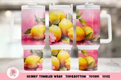 Lemons Tumbler Wrap, 40 oz tumbler wrap, Lemons Tumbler Wrap, Lemons Png