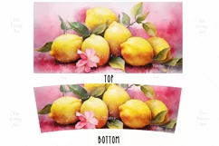 Lemons Tumbler Wrap, 40 oz tumbler wrap, Lemons Tumbler Wrap, Lemons Png