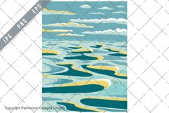 Lencois Maranhenses National Park Dunes in Brazil WPA Art Product Image 1