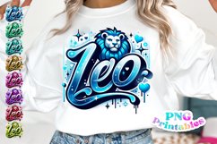 Leo Zodiac Airbrushed PNG Product Image 1