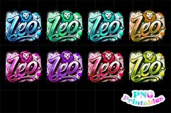 Leo Zodiac Airbrushed PNG Product Image 2