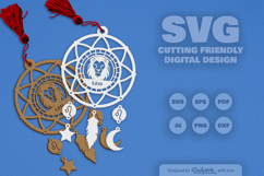 Leo Dream Catcher Laser Cut Set SVG Product Image 2