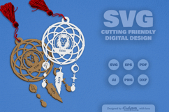 Leo Dream Catcher Laser Cut Set SVG Product Image 2