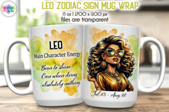 Zodiac Sign Mug Wraps Bundle, Astrology 15oz Sublimation PNG Product Image 9