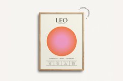 Leo printable poster, Zodiac wall art, Astrology print Product Image 1