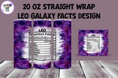 20 OZ Straight Tumbler Galaxy Zodiac Nutrition Facts Product Image 7