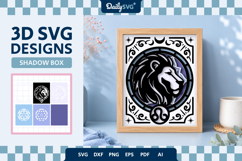 Leo Zodiac Shadow Box Product Image 1