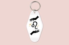 Leo Zodiac Signs keychain svg cutting files or sublimation files for keychain