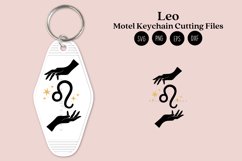 Leo Zodiac Signs keychain svg cutting files or sublimation files for keychain