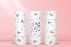 leo zodiac skinny tumbler sublimation wrap with high resolution and transparant background are for 20oz and 30oz skinny tumbler