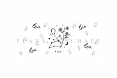 leo zodiac star sign coffee mug sublimation wrap glass mug wrap svg presized for 11oz and 15oz glass ready to cut and sublimation files