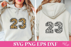 Leopard Print Varsity SVG Alphabet Product Image 3