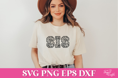 Leopard Print Varsity SVG Alphabet Product Image 6