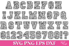 Leopard Print Varsity SVG Alphabet Product Image 7
