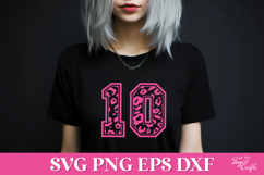 Leopard Print Varsity SVG Alphabet Product Image 8