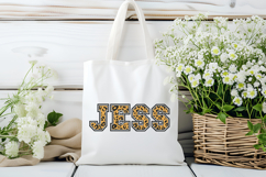 Leopard Print Varsity SVG Alphabet Product Image 10