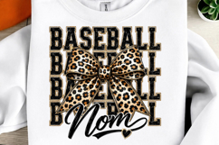 Leopard Baseball Mom PNG Product Image 1