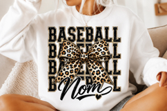 Leopard Baseball Mom PNG Product Image 2