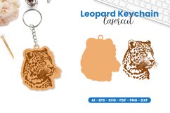 Leopard Keychain Lasercut SVG Product Image 1