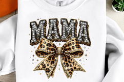 Leopard Bling Mama PNG Product Image 1