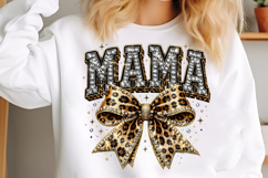 Leopard Bling Mama PNG Product Image 2