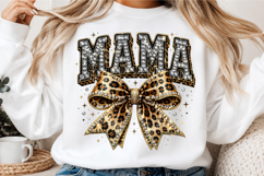 Leopard Bling Mama PNG Product Image 3