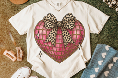 Heart Leopard Coquette Bow PNG, Valentine's Day PNG, Xoxo Product Image 4