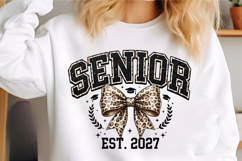 Leopard Bow Varsity Senior Est 2027 Product Image 3