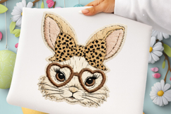 Leopard Bunny Faux Yarn PNG, Easter Png Product Image 2