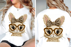 Leopard Bunny Faux Yarn PNG, Easter Png Product Image 5