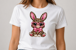 Leopard Bunny Rhinestone Cute Design Product Image 2