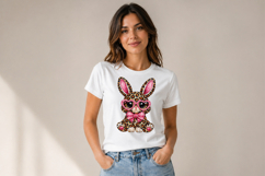 Leopard Bunny Rhinestone Cute Design Product Image 6