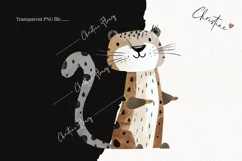 Woodland Leopard Clipart | Animal PNG Product Image 2
