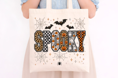Leopard Checkered Spooky Bling Sublimation PNG Product Image 4