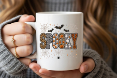 Leopard Checkered Spooky Bling Sublimation PNG Product Image 5