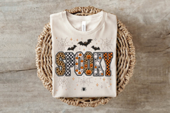 Leopard Checkered Spooky Bling Sublimation PNG Product Image 6